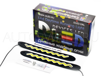 Дневные ходовые огни DRL-91 (гибкие) Серые