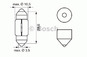 Лампа галогенная C5W 29M - Bosch 12V 10W