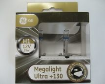 Лампа галогенная H1 - GE Megalight Ultra +130