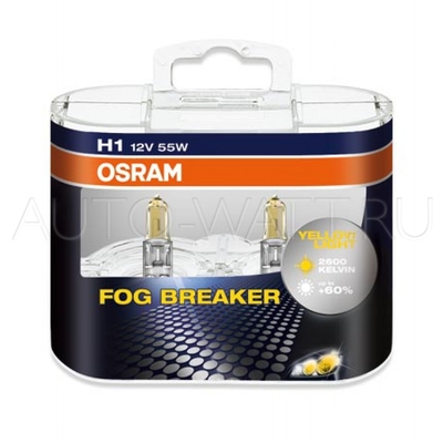 Лампа галогенная H1 - OSRAM Fog Breaker 12V 55W 2600K