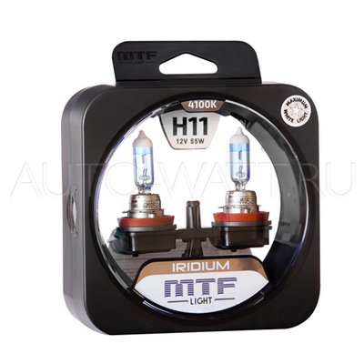 Лампа галогенная H11 - MTF Iridium 12V 55W 4100K