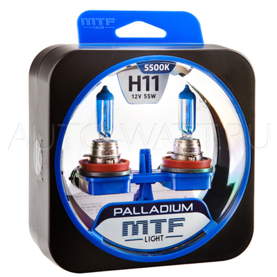 Лампа галогенная H11 - MTF Palladium 12V 55W 5500K
