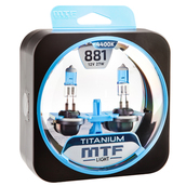 Лампа галогенная H27 881 - MTF Titanium 12V 27W 4400K