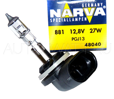 Лампа галогенная H27 881 - NARVA 12V 27W