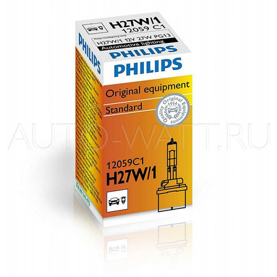 Лампа галогенная H27 881 - PHILIPS Standard 12V 27W 3000K