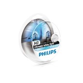 Лампа галогенная H3 - PHILIPS Diamond Vision 12V 55W 5000K Комплект