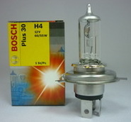 Лампа галогенная H4 - Bosch Plus  30% 12V 55/60W