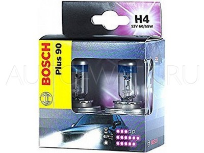 Лампа галогенная H4 - Bosch Plus 90% 12V 55/60W