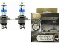 Лампа галогенная H4 - GE Megalight Ultra +130
