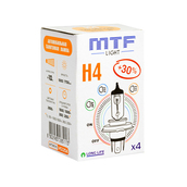 Лампа галогенная H4 - MTF 12V 60/55W 3000K