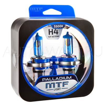 Лампа галогенная H4 - MTF Palladium 12V 60/55W 5500K