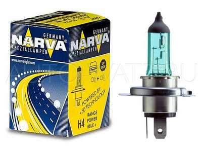 Лампа галогенная H4 - NARVA Range power blue 12V 60/55W