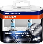 Лампа галогенная H4 - OSRAM Night Breaker Unlimited 12V 55/60W