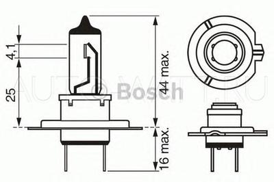 Лампа галогенная H7 - Bosch 12V 55W