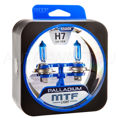 Лампа галогенная H7 - MTF Palladium 12V 55W 5500K