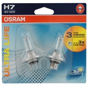 Лампа галогенная H7 - OSRAM Ultra Life 12V 55W 2шт