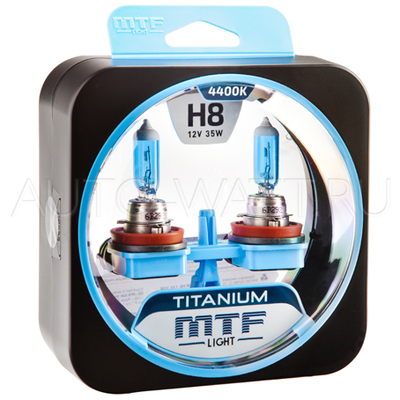 Лампа галогенная H8 - MTF Titanium 12V 35W 4400K