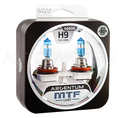 Лампа галогенная H9 - MTF Argentum + 80% 12V 65W 4000K