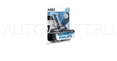 Лампа галогенная HB3 9005 - PHILIPS White Vision +60% 12V 65W 3700K