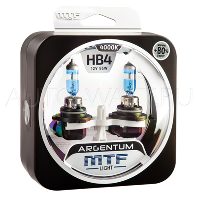 Лампа галогенная HB4 9006 - MTF Argentum + 80% 12V 55W 4000K