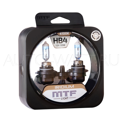 Лампа галогенная HB4 9006 - MTF Iridium 12V 55W 4100K