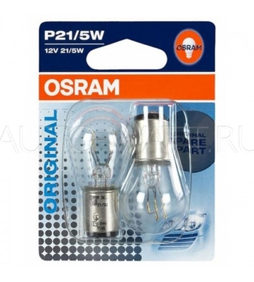 Лампа галогенная P21/5W - OSRAM Original 12V 21/5W