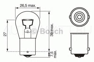 Лампа галогенная P21W 1156 - Bosch 12V 18W