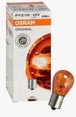 Лампа галогенная  PY21W 1156 - Osram Original PY21W (BAU15s) Жёлтая 12V