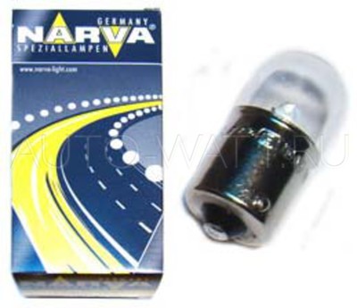 Лампа галогенная R5W BA15s - NARVA 24V