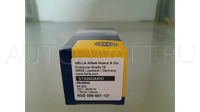 Лампа галогенная S1 - Hella 25/25W 12V