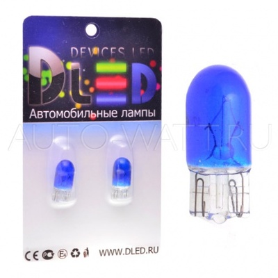 Лампа галогенная T10 W5W - Blue DLED 5W 12V