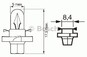 Лампа галогенная T4.7 - Bosch 12V 1.2W