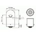 Лампа галогенная T4W BA9S - Bosch 12V 10W