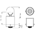 Лампа галогенная T4W BA9s - Bosch Pure Light 12V 2W