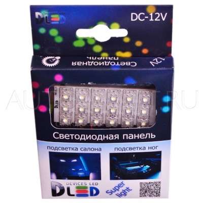 Панель в салонный светильник 18 Led Super-Flux