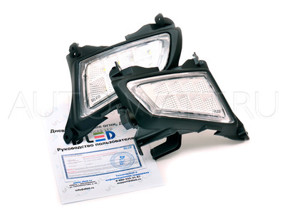 Штатные дневные ходовые огни ВАЗ Приора 2170-72 в ПТФ DLed DRL-151 SMD5050 2x2w