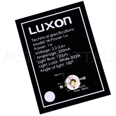 Светодиод Luxon HP 1Вт, Белый
