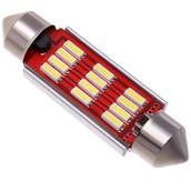 Светодиодная лампа C10W 41 мм - SMD4014 12Led Обманка 2.4Вт Белая
