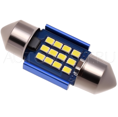 Светодиодная лампа C5W 31 мм - Max-Hill 12Led 5Вт Обманка Белая