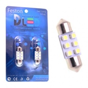 Светодиодная лампа C5W 31 мм - 6 SMD3528 0.48Вт Белая