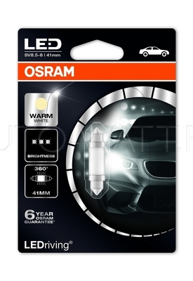 Светодиодная лампа C10W 41мм – OSRAM LED Premium Warm White 4000K