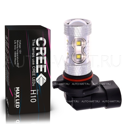 Светодиодная лампа H10 - CREE 10Led Линза 50Вт