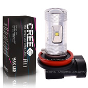 Светодиодная лампа H11 - 6 CREE Линза 30Вт