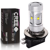 Светодиодная лампа H11B - 6 CREE Линза 30Вт