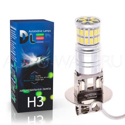 Светодиодная лампа H3 - 36 SMD3014 9Вт