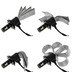 Светодиодные лампы H4 - 4 CREE Braid 45Вт (2шт)