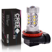 Светодиодная лампа H9 - 16 CREE Линза 80Вт