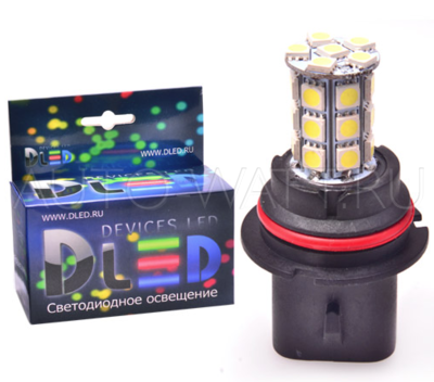 Светодиодная лампа HB1 9004 - 27 SMD 5050 6.48Вт (1шт)