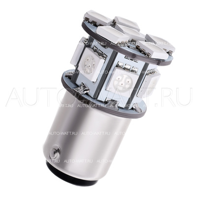 Светодиодная лампа P21/5W 1157 - 13 SMD5050 3.12Вт Красная