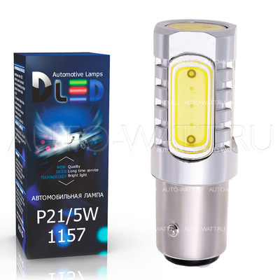 Светодиодная лампа P21/5W 1157 - 4 High-Power 6Вт Белая